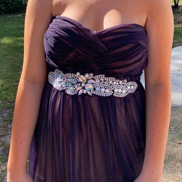 deep purple homecoming dresses